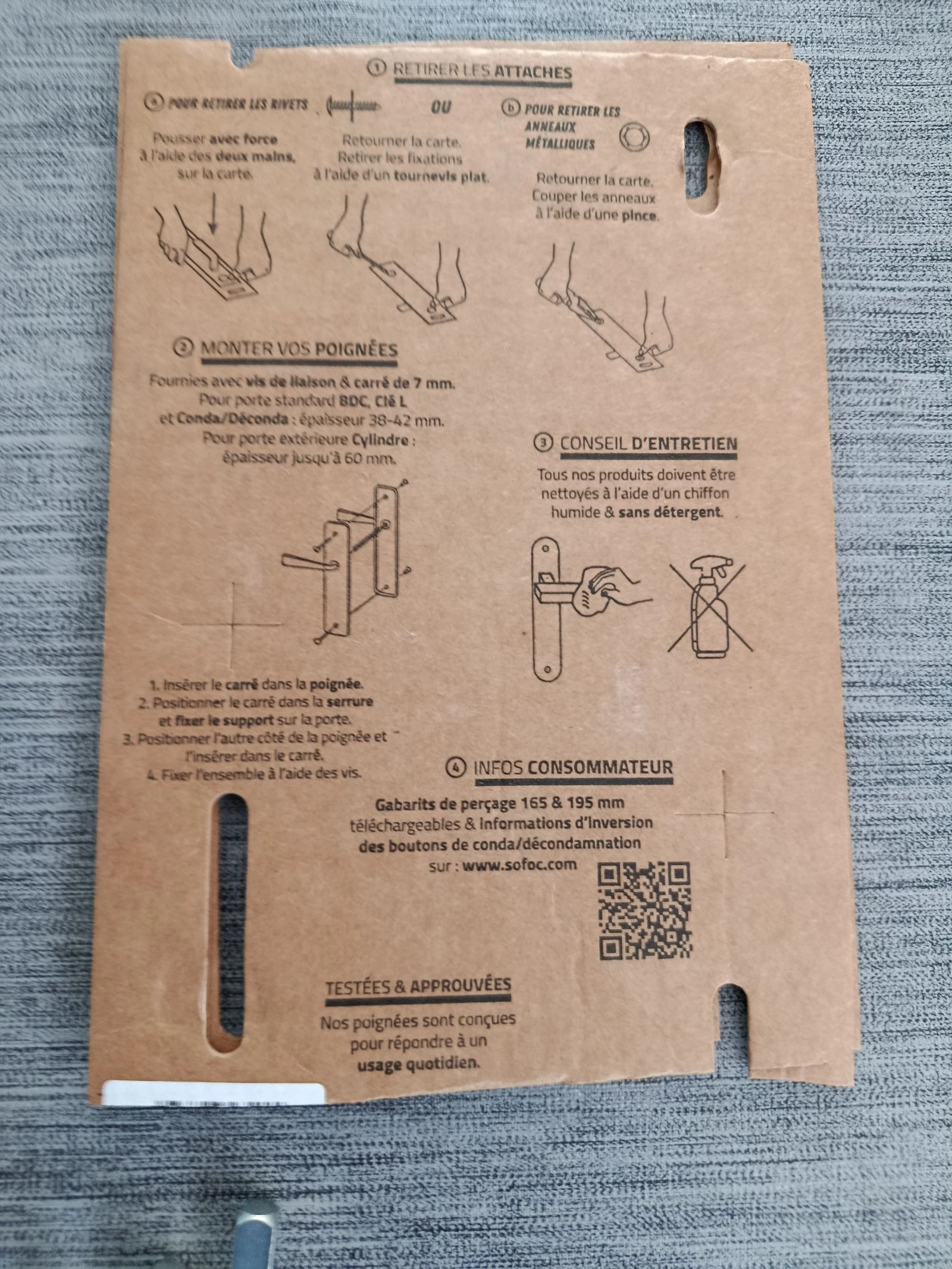 Paire de poignée de porte extérieure  – photo 3
